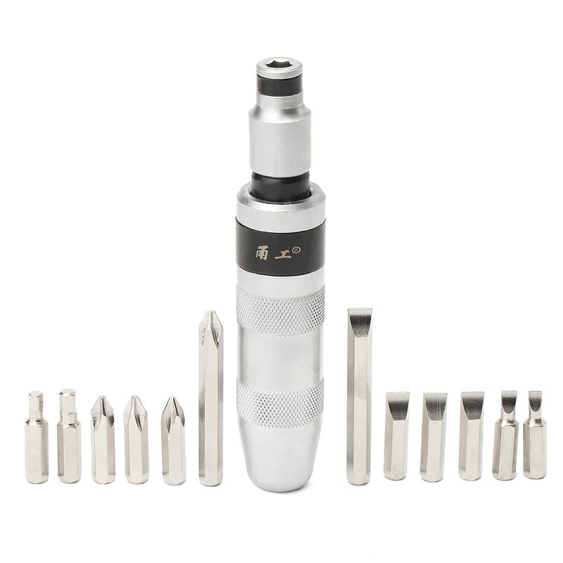 Casa si Gradina - Constructii - Scule de mana si unelte - Seturi scule - Trusa Surubelnita de impact 14 piese cu 12 biti metalici surubelnita si adaptor - Infinity.ro