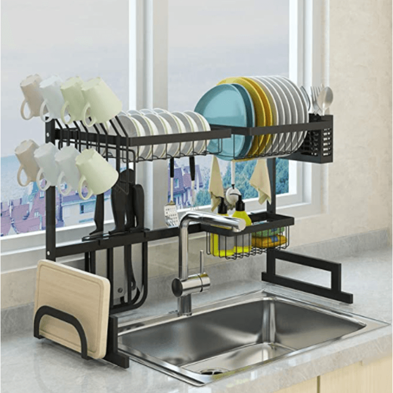 Casa si Gradina - Mobilier - Organizare si depozitare - Organizatoare pentru sertare si dulapuri - Organizator pentru uscat vasele reglabil 85cm - Infinity.ro