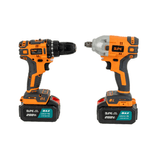 Casa si Gradina - Constructii - Scule de mana si unelte - Seturi scule - Trusa 1 masina de gaurit + 1 insurubat pe acumulator cu impact  2 acumulatori 4 Ah JPE - Infinity.ro