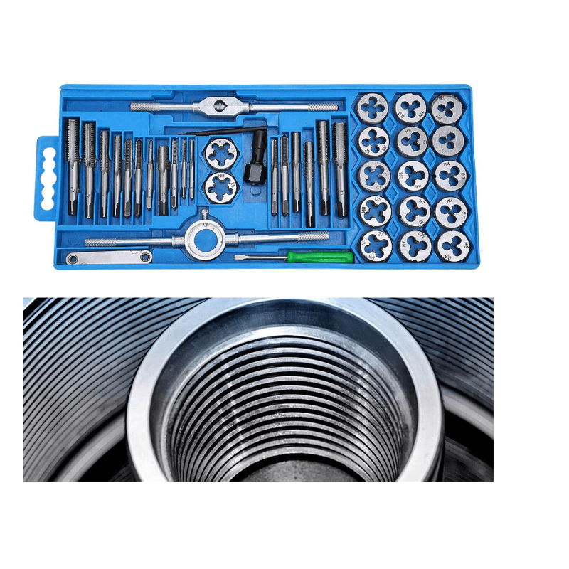 Casa si Gradina - Constructii - Scule de mana si unelte - Seturi scule - Cutie 40 piese filiere si tarozi tip Trusa - Infinity.ro