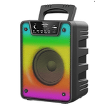 TV, Audio-Video si Foto - Portabile audio - Boxe portabile - Boxa wireless GTS 1868 cu bluetooth USB lumini si microfon - Infinity.ro