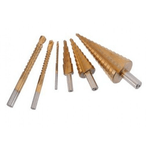 Casa si Gradina - Constructii - Scule de mana si unelte - Seturi scule - Trusa 3 FREZE in trepte si 3 BURGHII aurii - Infinity.ro