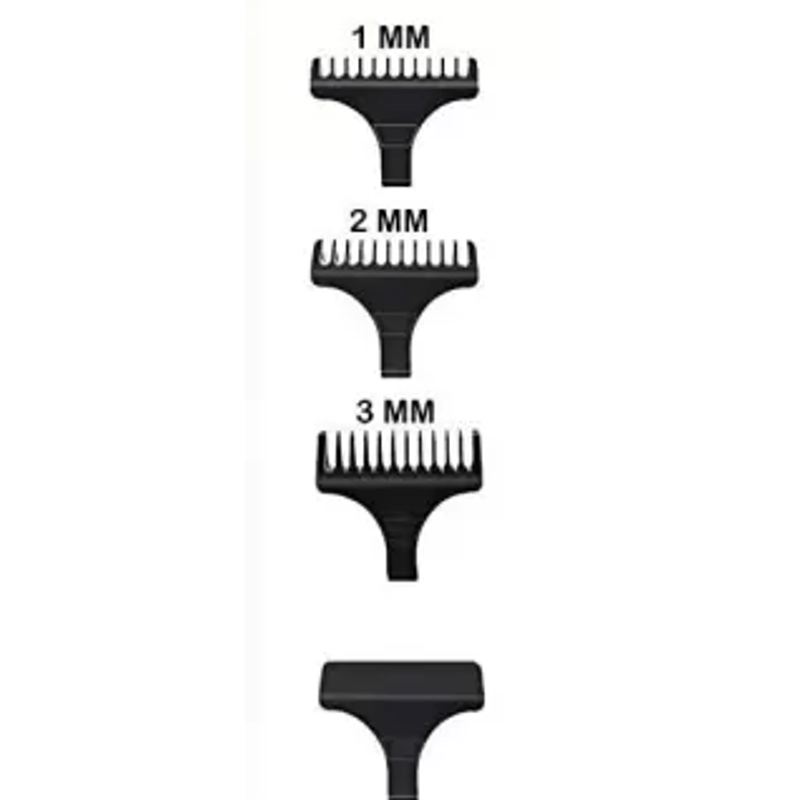Ingrijire personala si Cosmetice - Aparate & accesorii ingrijire personala - Aparate de ras si tuns - Aparate de tuns - Trimmer de tuns barba si conturare professional WS T99 lama tip T din otel carbon acumulator detasabil - Infinity.ro