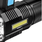 Casa si Gradina - Corpuri si surse de iluminat - Iluminat exterior - Lanterne - Lanterna de mana F 907 cu 4 LED si COB lateral - Infinity.ro