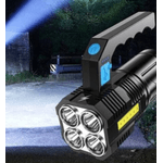 Casa si Gradina - Corpuri si surse de iluminat - Iluminat exterior - Lanterne - Lanterna de mana F 907 cu 4 LED si COB lateral - Infinity.ro