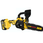 Casa si Gradina - Constructii - Scule electrice si accesorii - Scule multifunctionale si accesorii - Drujba electrica LEIHMANN lama 30CM cu 2 acumulatori 24V 5AH galben cu negru - Infinity.ro