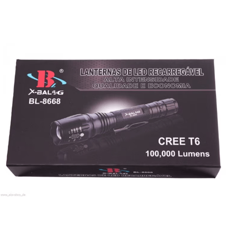 Casa si Gradina - Corpuri si surse de iluminat - Iluminat exterior - Lanterne - Lanterna de Mana BL 8668 T6 Cu 5 Moduri Iluminare - Infinity.ro