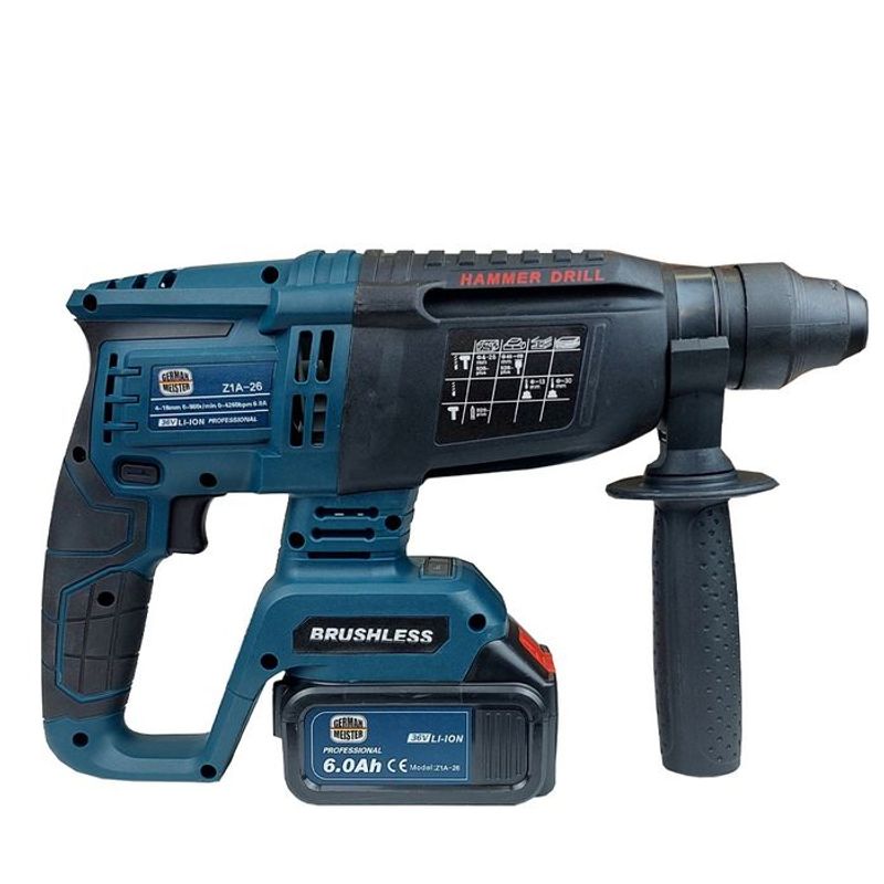 Casa si Gradina - Constructii - Scule de mana si unelte - Seturi scule - Trusa ciocan rotopercutor German Meister cu 2 acumulatori 36V - 6 ah - Infinity.ro