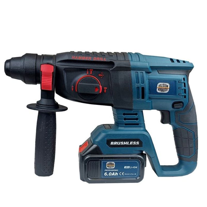 Casa si Gradina - Constructii - Scule de mana si unelte - Seturi scule - Trusa ciocan rotopercutor German Meister cu 2 acumulatori 36V - 6 ah - Infinity.ro