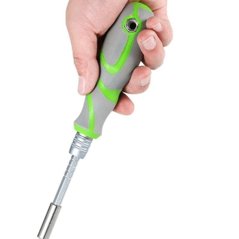 Casa si Gradina - Constructii - Scule de mana si unelte - Seturi scule - Trusa surubelnita cu biti si tubulare verde 41 piese - Infinity.ro