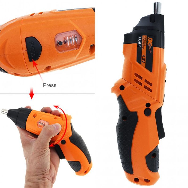 Casa si Gradina - Constructii - Scule de mana si unelte - Seturi scule - Trusa Surubelnita Electrica cu Acumulator 47 Piese 4.8V 200RPM DCTools - Infinity.ro