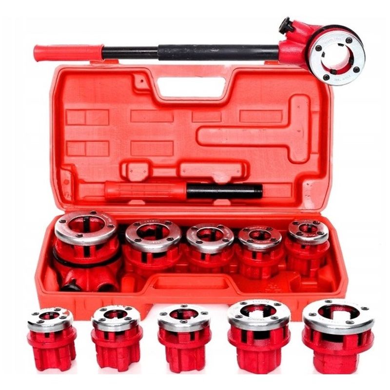 Casa si Gradina - Constructii - Scule de mana si unelte - Seturi scule - Trusa filiera pentru tevi 6 piese mari - Infinity.ro