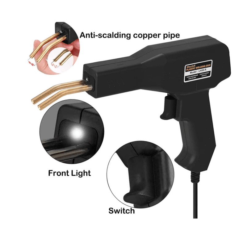 Casa si Gradina - Constructii - Scule de mana si unelte - Seturi scule - Trusa Pistol Si Capse Pentru Lipit Plastic LH50 Putere 50W Negru - Infinity.ro