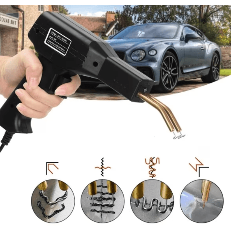 Casa si Gradina - Constructii - Scule de mana si unelte - Seturi scule - Trusa Pistol Si Capse Pentru Lipit Plastic LH50 Putere 50W Negru - Infinity.ro
