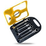 Casa si Gradina - Constructii - Scule de mana si unelte - Chei si truse chei - Set 7 Chei Inelare cu Clichet Duble Articulate - Infinity.ro