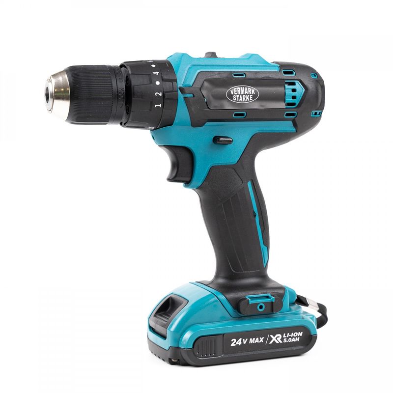 Casa si Gradina - Constructii - Scule de mana si unelte - Seturi scule - Autofiletanta cu Percutie (Bormasina) 24V Trusa 30 Accesorii 2 Acumulatori - Infinity.ro