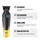 Ingrijire personala si Cosmetice - Aparate & accesorii ingrijire personala - Aparate de ras si tuns - Aparate de tuns - Set cu aparat de tuns fara fir VGR V 996 4 distantiere afisaj LED autonomie 300min - Infinity.ro