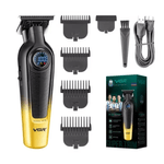 Ingrijire personala si Cosmetice - Aparate & accesorii ingrijire personala - Aparate de ras si tuns - Aparate de tuns - Set cu aparat de tuns fara fir VGR V 996 4 distantiere afisaj LED autonomie 300min - Infinity.ro