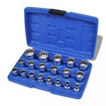 Casa si Gradina - Constructii - Scule de mana si unelte - Chei si truse chei - Set chei tubulare bihexagonale 19 piese - Infinity.ro