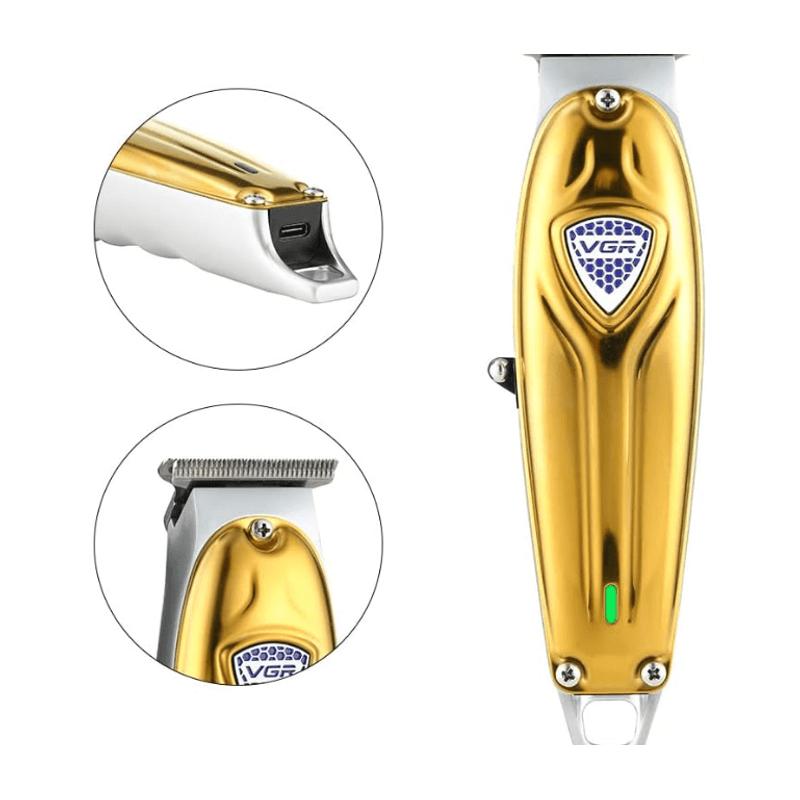 Ingrijire personala si Cosmetice - Aparate & accesorii ingrijire personala - Aparate de ras si tuns - Aparate de tuns - Masina de tuns profesionala VGR V 188 lame inox 4 piepteni ajustare lungime - Infinity.ro