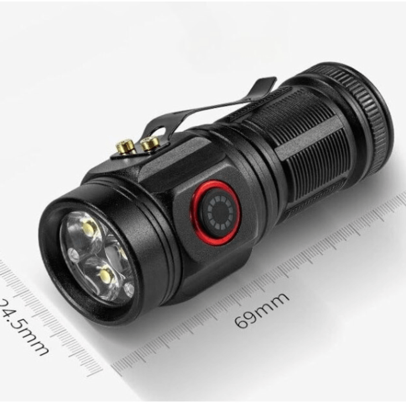 Casa si Gradina - Corpuri si surse de iluminat - Iluminat exterior - Lanterne - Mini lanterna de mana W5182 puternica cu 3 LED - Infinity.ro