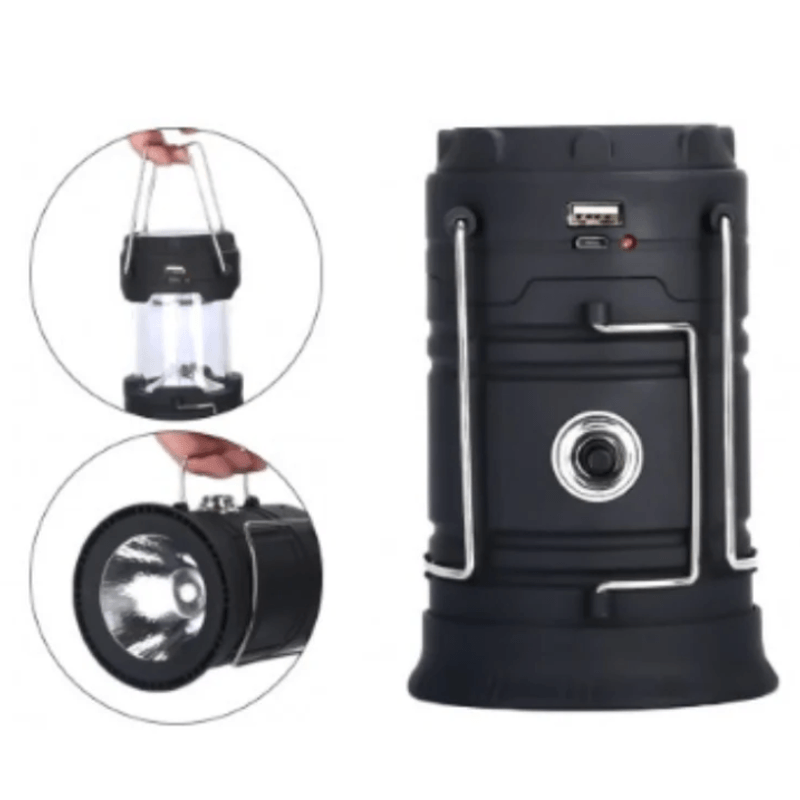 Casa si Gradina - Corpuri si surse de iluminat - Iluminat exterior - Lanterne - Lanterna tip felinar solar cu functie incarcare telefon 5800T - Infinity.ro