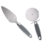 Casa si Gradina - Bucatarie si vesela - Ustensile bucatarie - Seturi ustensile de bucatarie - Set ustensile pentru pizza 2 piese otel inoxidabil - Infinity.ro