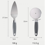 Casa si Gradina - Bucatarie si vesela - Ustensile bucatarie - Seturi ustensile de bucatarie - Set ustensile pentru pizza 2 piese otel inoxidabil - Infinity.ro