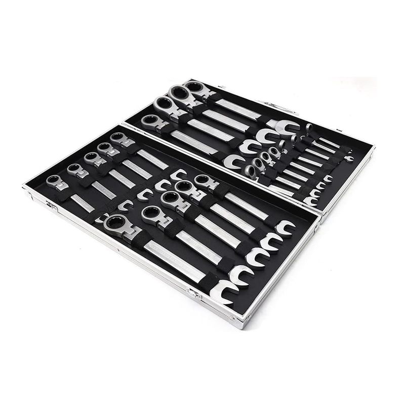 Casa si Gradina - Constructii - Scule de mana si unelte - Chei si truse chei - Set Chei cu Clichet 22 bucati 6-32 mm - Infinity.ro