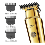 Ingrijire personala si Cosmetice - Aparate & accesorii ingrijire personala - Aparate de ras si tuns - Aparate de tuns - Aparat de tuns VGR 947 Auriu cu 4 atasamente - Infinity.ro