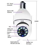 Casa si Gradina - Electrice - Smart Home - Camere de supraveghere - Camera de supraveghere Wifi SOCLU E27 rotatie 360 grade SMART - Infinity.ro
