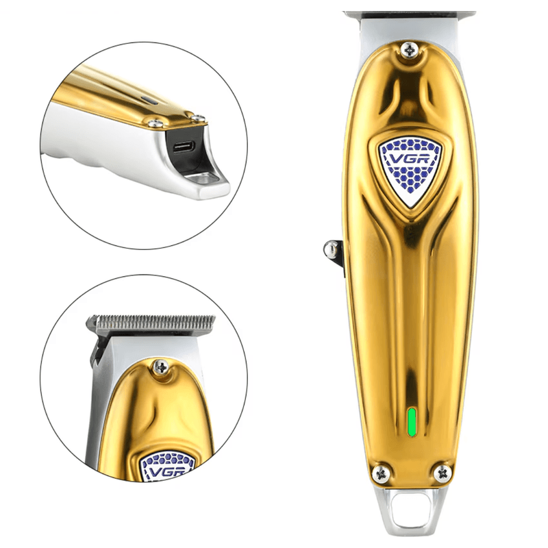 Ingrijire personala si Cosmetice - Aparate & accesorii ingrijire personala - Aparate de ras si tuns - Aparate de tuns - Masina de tuns profesionala VGR V188 cu 3 piepteni de ghidare incarcare USB autonomie 240 min - Infinity.ro