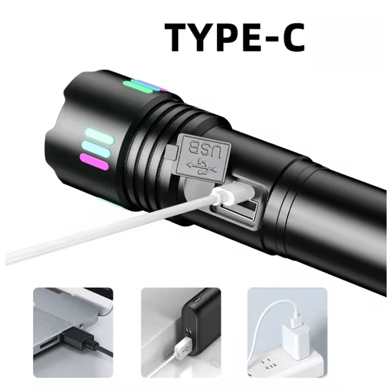 Casa si Gradina - Corpuri si surse de iluminat - Iluminat exterior - Lanterne - Lanterna puternica de mana P50 cod CB 701 - Infinity.ro