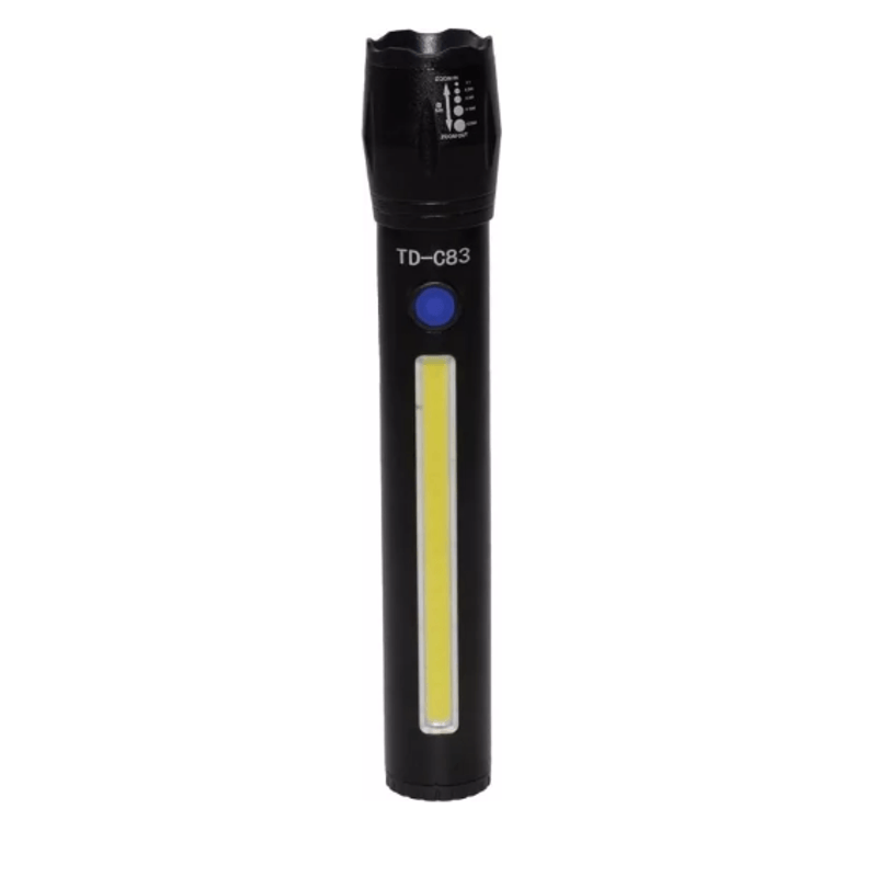 Casa si Gradina - Corpuri si surse de iluminat - Iluminat exterior - Lanterne - Lanterna TD-C83 cu LED CREE 7 W LED lateral COB 7 W acumulator integrat zoom telescopic - Infinity.ro