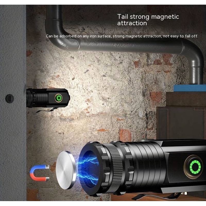 Casa si Gradina - Corpuri si surse de iluminat - Iluminat exterior - Lanterne - Lanterna Reincarcabila de 1500LM de Actiune si Magnet cutie VERDE - Infinity.ro