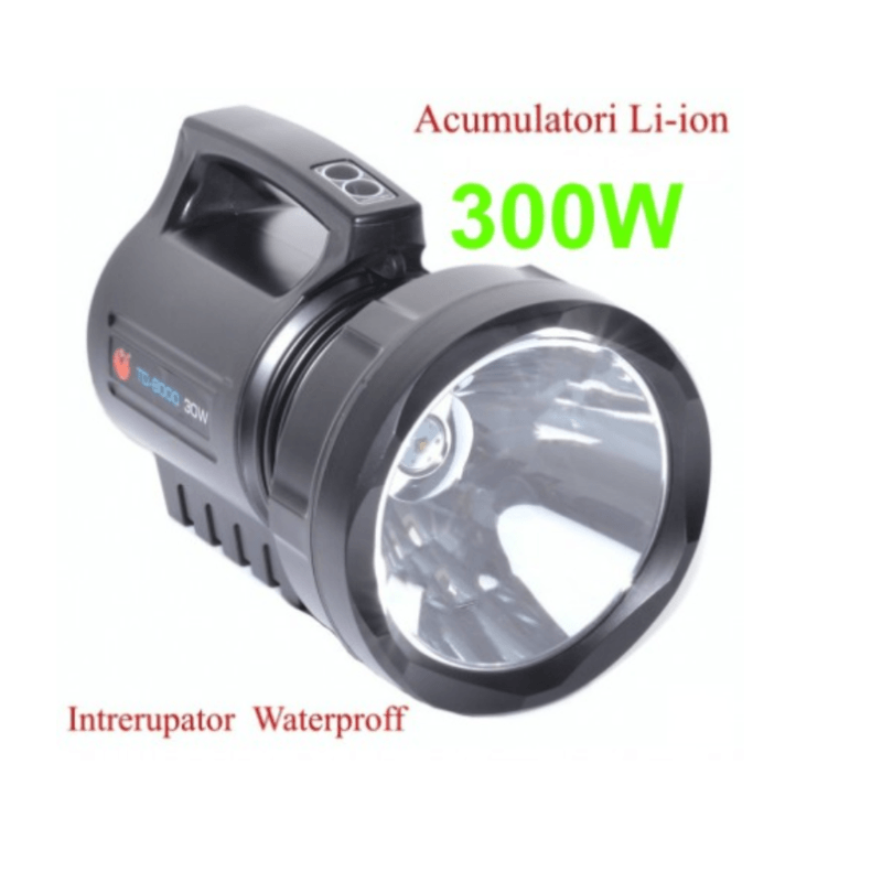 Casa si Gradina - Corpuri si surse de iluminat - Iluminat exterior - Lanterne - Lanterna LED portabila profesionala model TD 8000 HIGH POWER 30W 220V - Infinity.ro
