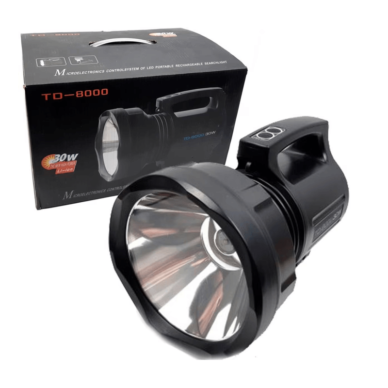 Casa si Gradina - Corpuri si surse de iluminat - Iluminat exterior - Lanterne - Lanterna LED portabila profesionala model TD 8000 HIGH POWER 30W 220V - Infinity.ro