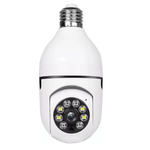 Casa si Gradina - Electrice - Smart Home - Camere de supraveghere - Camera supraveghere WiFi 8177HJ tip bec cu soclu E27 vedere nocturna - Infinity.ro
