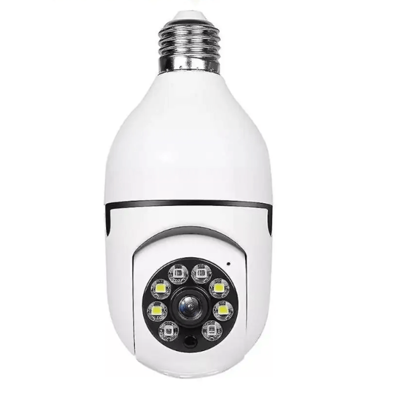Casa si Gradina - Electrice - Smart Home - Camere de supraveghere - Camera supraveghere WiFi 8177HJ tip bec cu soclu E27 vedere nocturna - Infinity.ro