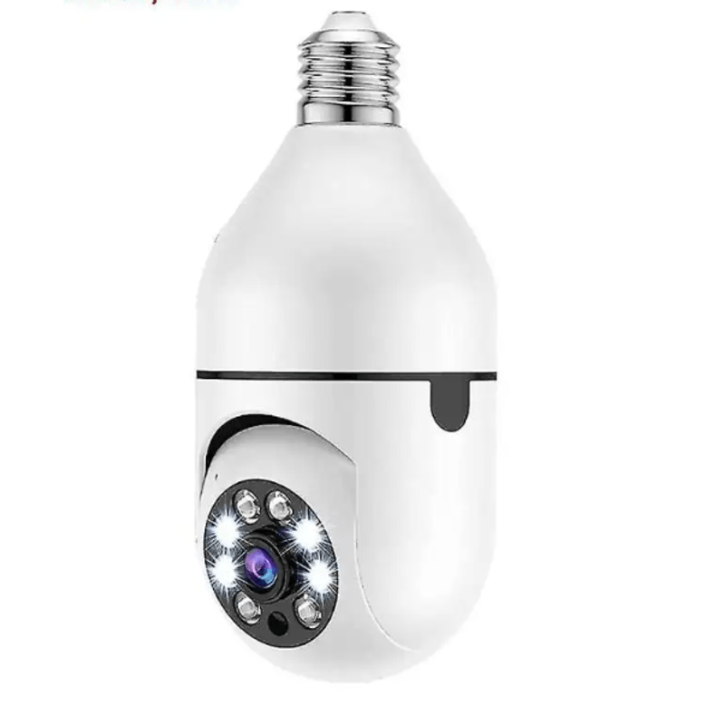 Casa si Gradina - Electrice - Smart Home - Camere de supraveghere - Camera supraveghere WiFi 8177HJ tip bec cu soclu E27 vedere nocturna - Infinity.ro