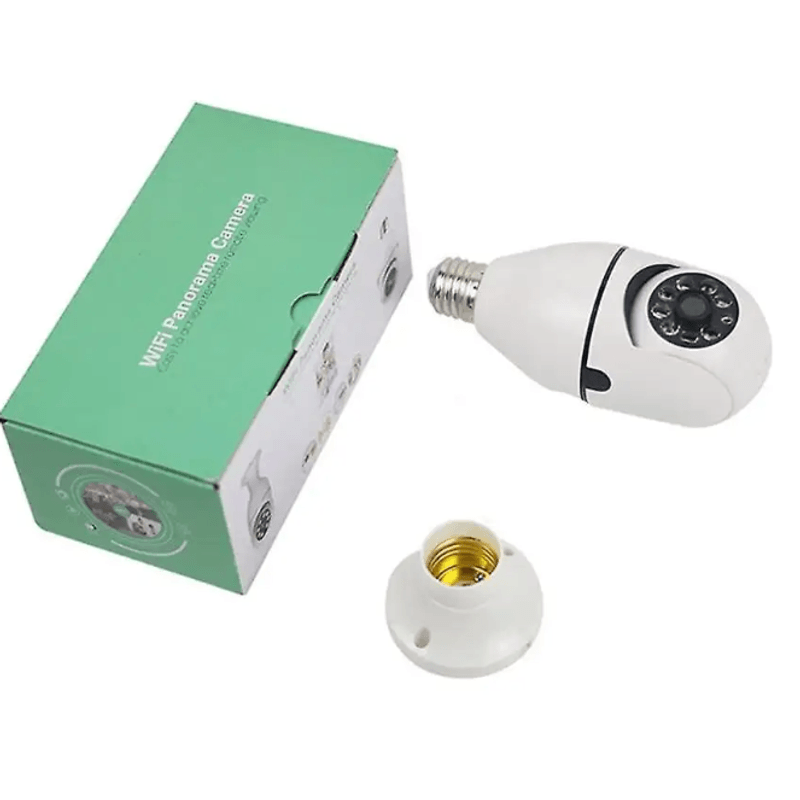 Casa si Gradina - Electrice - Smart Home - Camere de supraveghere - Camera supraveghere WiFi 8177HJ tip bec cu soclu E27 vedere nocturna - Infinity.ro