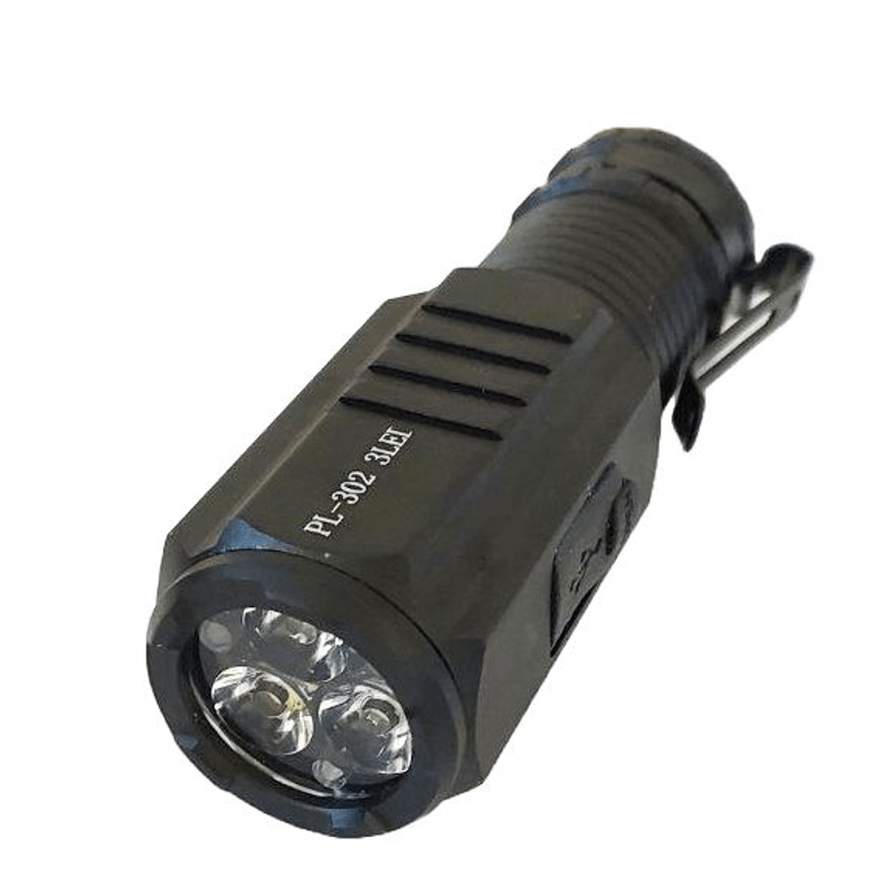 Casa si Gradina - Corpuri si surse de iluminat - Iluminat exterior - Lanterne - Lanterna de buzunar profesionala PL 302 cu 3LED puternice - Infinity.ro
