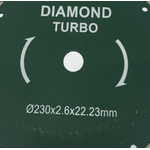 Casa si Gradina - Constructii - Scule electrice si accesorii - Accesorii polizare si slefuire - Disc diamantat pentru faianta 230 x 2.0 x 22.23 verde MX547 - Infinity.ro