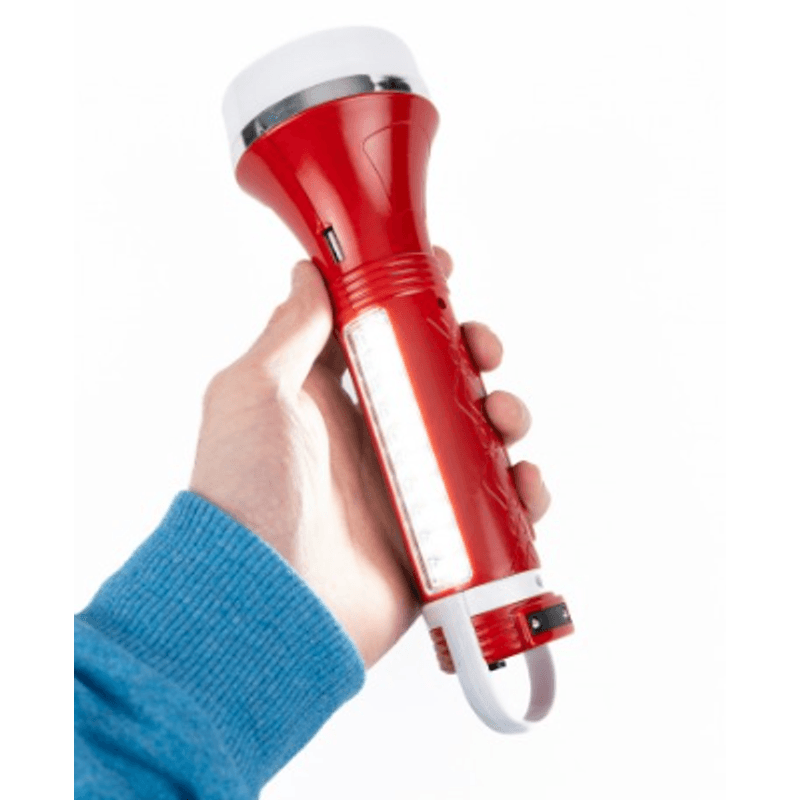 Casa si Gradina - Corpuri si surse de iluminat - Iluminat exterior - Lanterne - Lanterna JA 1915 reincarcabila panou solar si la priza 220V USB bank led lateral - Infinity.ro