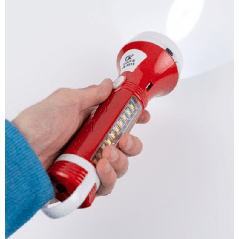 Casa si Gradina - Corpuri si surse de iluminat - Iluminat exterior - Lanterne - Lanterna JA 1915 reincarcabila panou solar si la priza 220V USB bank led lateral - Infinity.ro