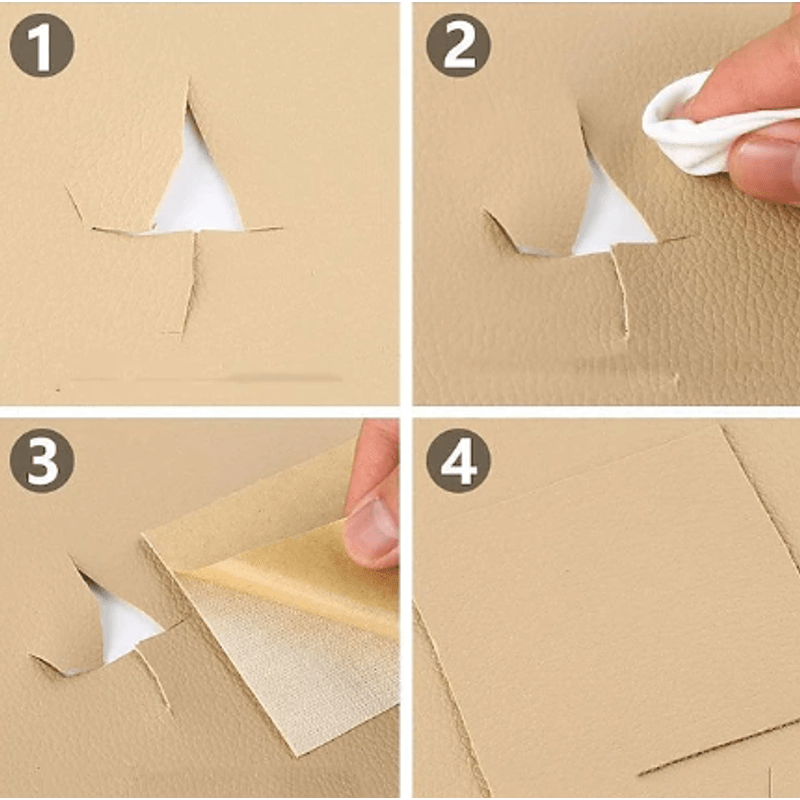 Casa si Gradina - Textile si covoare - Metraje si textile - Sul autoadeziv din piele ecologica (imitatie piele) 0.75 x 2.5m ALB Cream - Infinity.ro