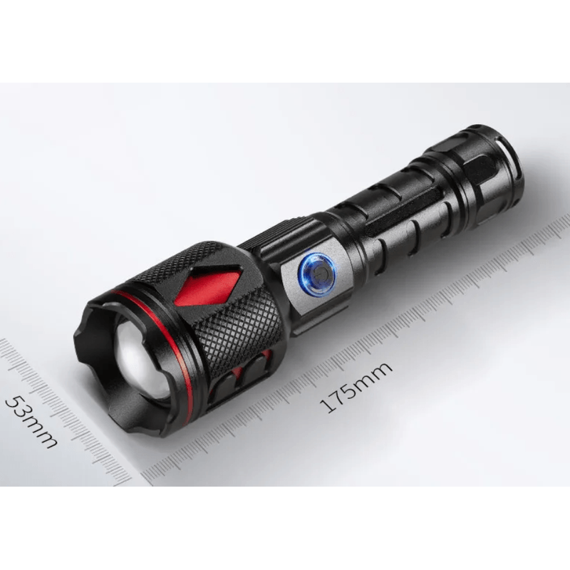 Casa si Gradina - Corpuri si surse de iluminat - Iluminat exterior - Lanterne - Lanterna puternica de mana ROMB LASER WICK 5800 lumeni si incarcare USB - Infinity.ro