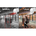 Casa si Gradina - Electrice - Smart Home - Camere de supraveghere - Camera de supraveghere WIFI Pro 8 LED 3MP exterior/interior FullHD 2k 4X zoom - Infinity.ro