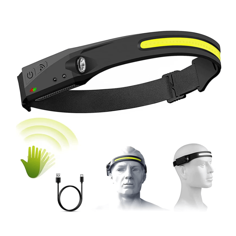 Sport si Outdoor - Camping - Articole solare camping - Lampi si lanterne camping - Lanterna de cap cu acumulator G28 frontala cu SENZOR de miscare banda leduri - Infinity.ro