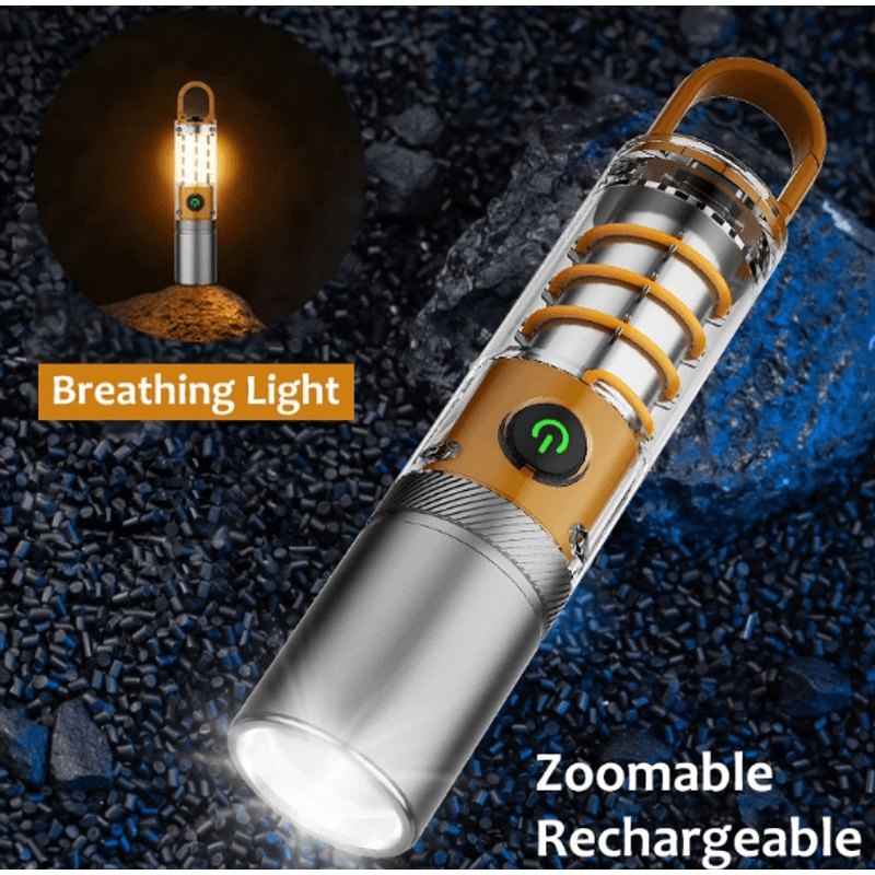 Casa si Gradina - Corpuri si surse de iluminat - Iluminat exterior - Lanterne - Mini lanterna de mana 808 PRO cu 4 moduri de iluminare - Infinity.ro